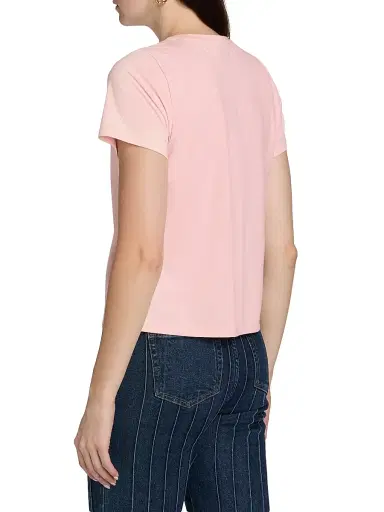 Cinq à Sept Women's Lamour Crystal Crewneck T-Shirt - English Rose | Thumbnail 5 Cinq à Sept Women's Lamour Crystal Crewneck T-Shirt - English Rose | Thumbnail 5