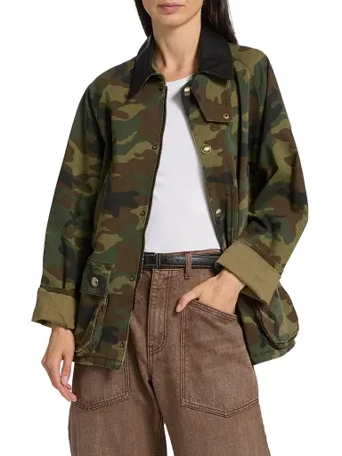 Nili Lotan Women's Andrew Camouflage Parka - Camouflage | Thumbnail 3 Nili Lotan Women's Andrew Camouflage Parka - Camouflage | Thumbnail 3