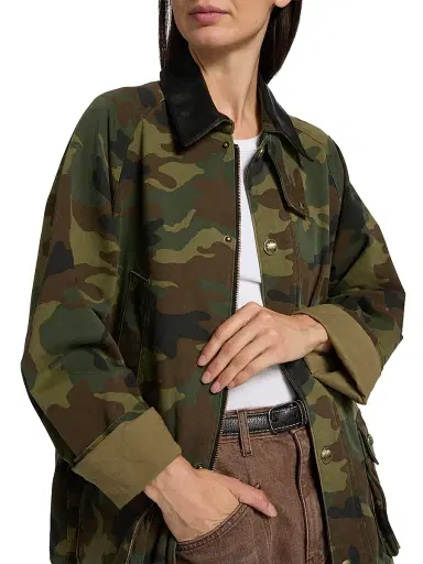 Nili Lotan Women's Andrew Camouflage Parka - Camouflage | Thumbnail 6 Nili Lotan Women's Andrew Camouflage Parka - Camouflage | Thumbnail 6