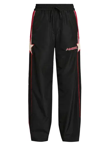 Amiri Men's Sport Appliqué Track Pants - Black | Thumbnail 1 Amiri Men's Sport Appliqué Track Pants - Black | Thumbnail 1