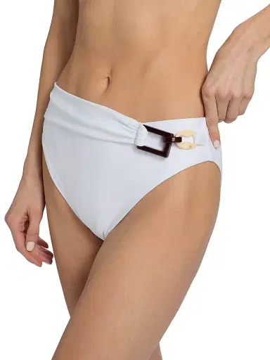 Ramy Brook Women's Maxine Buckle-Detail Bikini Bottom - White | Thumbnail 5 Ramy Brook Women's Maxine Buckle-Detail Bikini Bottom - White | Thumbnail 5