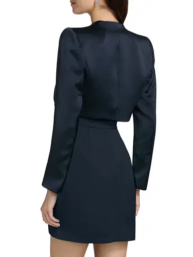 Ramy Brook Women's Gia Open-Front Capelet - Navy | Thumbnail 5 Ramy Brook Women's Gia Open-Front Capelet - Navy | Thumbnail 5