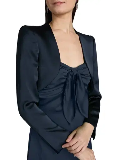 Ramy Brook Women's Gia Open-Front Capelet - Navy | Thumbnail 6 Ramy Brook Women's Gia Open-Front Capelet - Navy | Thumbnail 6