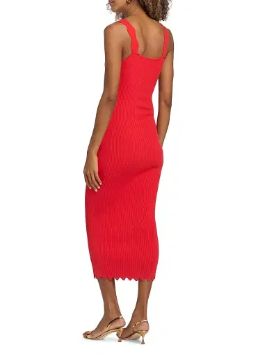 Ramy Brook Women's Kira Ribbed Midi-Dress - Crimson | Thumbnail 5 Ramy Brook Women's Kira Ribbed Midi-Dress - Crimson | Thumbnail 5