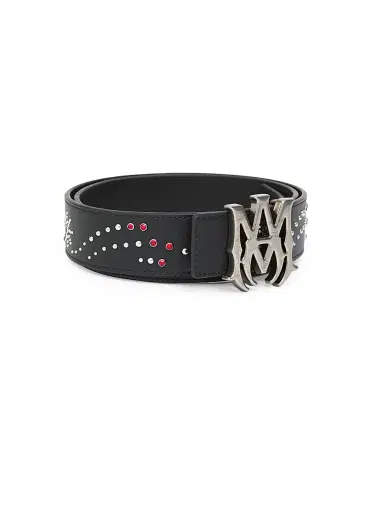 Amiri Men's MA Studded Leather Belt - Black | Thumbnail 2 Amiri Men's MA Studded Leather Belt - Black | Thumbnail 2