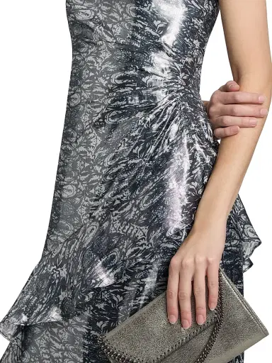 Ramy Brook Women's Dominika Ruffled Metallic Jacquard Strapless Gown | Thumbnail 6 Ramy Brook Women's Dominika Ruffled Metallic Jacquard Strapless Gown | Thumbnail 6