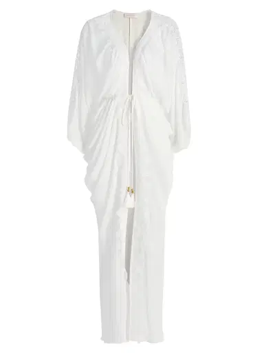 Ramy Brook Women's Bernice Lace-Trim V-Neck Maxi Dress - White | Thumbnail 1 Ramy Brook Women's Bernice Lace-Trim V-Neck Maxi Dress - White | Thumbnail 1