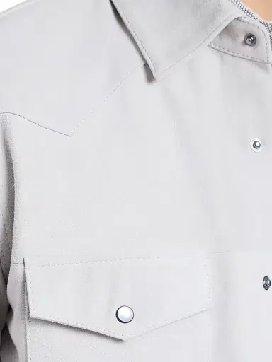 Robert Graham Men's Marstow Leather Shirt Jacket - Stone | Thumbnail 6 Robert Graham Men's Marstow Leather Shirt Jacket - Stone | Thumbnail 6