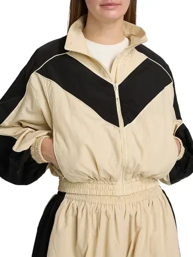 Ronny Kobo Women's Brenton Nylon Crop Jacket - Black Navy | Thumbnail 13 Ronny Kobo Women's Brenton Nylon Crop Jacket - Black Navy | Thumbnail 13