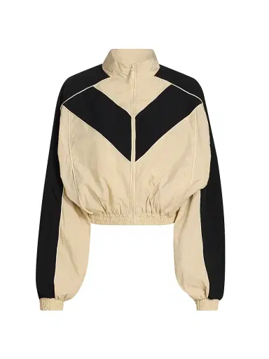 Ronny Kobo Women's Brenton Nylon Crop Jacket - Black Navy | Thumbnail 8 Ronny Kobo Women's Brenton Nylon Crop Jacket - Black Navy | Thumbnail 8