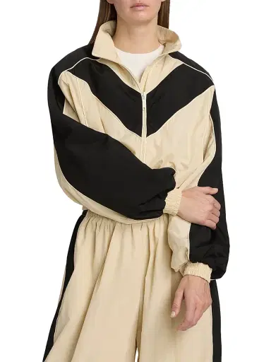 Ronny Kobo Women's Brenton Nylon Crop Jacket - Black Navy | Thumbnail 10 Ronny Kobo Women's Brenton Nylon Crop Jacket - Black Navy | Thumbnail 10