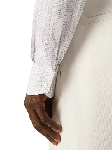 Zegna Men's Checked Centoventimila Cotton Shirt | Thumbnail 5 Zegna Men's Checked Centoventimila Cotton Shirt | Thumbnail 5
