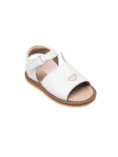 Elephantito Little Girl's 4-6.5 Toddler Bunny Sandal - White 6.5 (Baby) | Thumbnail 1 Elephantito Little Girl's 4-6.5 Toddler Bunny Sandal - White 6.5 (Baby) | Thumbnail 1