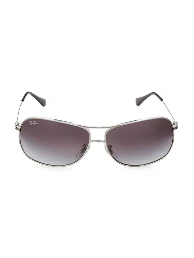 Ray-Ban Women's RB3267 64MM Square Wrap Aviator Sunglasses - Grad Smoke | Thumbnail 1 Ray-Ban Women's RB3267 64MM Square Wrap Aviator Sunglasses - Grad Smoke | Thumbnail 1