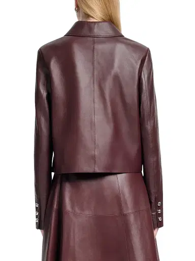 Altuzarra Women's Astley Leather Crop Jacket | Thumbnail 5 Altuzarra Women's Astley Leather Crop Jacket | Thumbnail 5