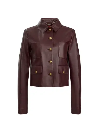 Altuzarra Women's Astley Leather Crop Jacket | Thumbnail 1 Altuzarra Women's Astley Leather Crop Jacket | Thumbnail 1