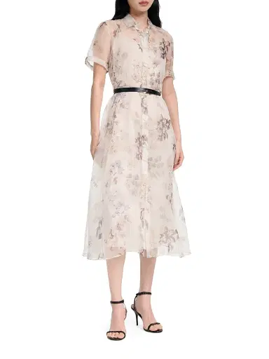 Altuzarra Women's Kiera Floral Silk Shirtdress | Thumbnail 3 Altuzarra Women's Kiera Floral Silk Shirtdress | Thumbnail 3