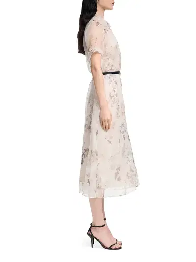 Altuzarra Women's Kiera Floral Silk Shirtdress - Ivory Flowers | Thumbnail 4 Altuzarra Women's Kiera Floral Silk Shirtdress - Ivory Flowers | Thumbnail 4