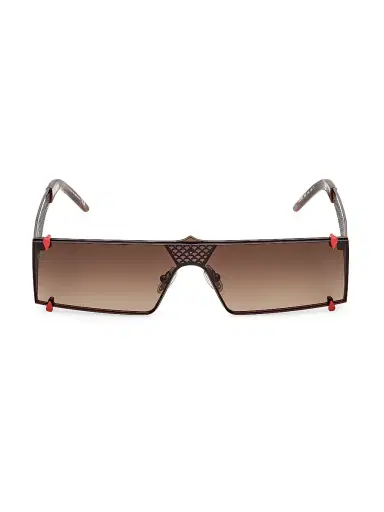 Christian Louboutin Women's Textured Mesh Shield Sunglasses - Bronze Brown | Thumbnail 2 Christian Louboutin Women's Textured Mesh Shield Sunglasses - Bronze Brown | Thumbnail 2