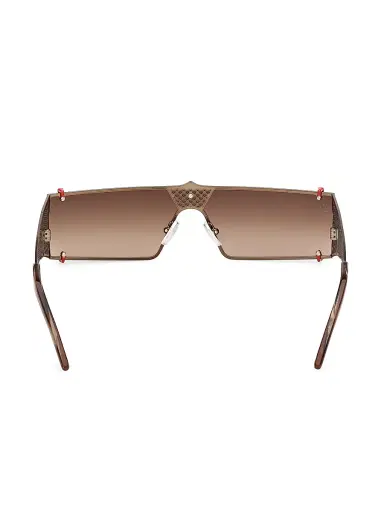 Christian Louboutin Women's Textured Mesh Shield Sunglasses - Bronze Brown | Thumbnail 5 Christian Louboutin Women's Textured Mesh Shield Sunglasses - Bronze Brown | Thumbnail 5