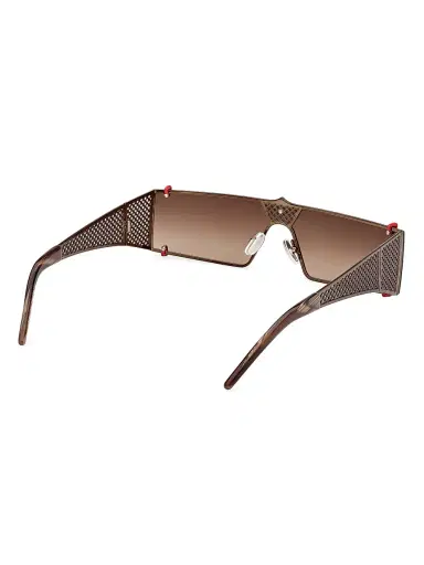 Christian Louboutin Women's Textured Mesh Shield Sunglasses - Bronze Brown | Thumbnail 6 Christian Louboutin Women's Textured Mesh Shield Sunglasses - Bronze Brown | Thumbnail 6
