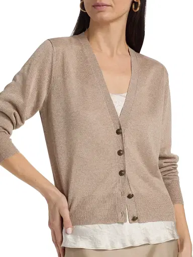 Kobi Halperin Women's Jenna Jersey Cardigan - Khaki | Thumbnail 6 Kobi Halperin Women's Jenna Jersey Cardigan - Khaki | Thumbnail 6