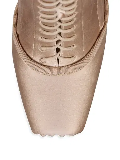 Christian Louboutin Women's Pavlova 100MM Booties in Crepe Satin - Blush - Size 12 | Thumbnail 5 Christian Louboutin Women's Pavlova 100MM Booties in Crepe Satin - Blush - Size 12 | Thumbnail 5