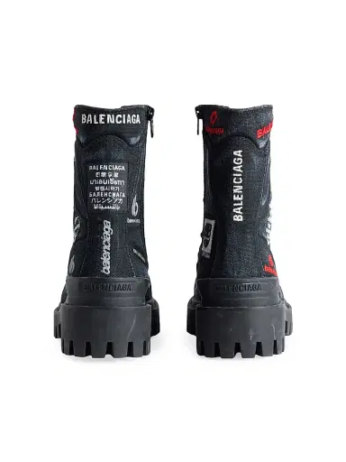 Balenciaga Men's Combat Strike Boots - Black | Thumbnail 5 Balenciaga Men's Combat Strike Boots - Black | Thumbnail 5