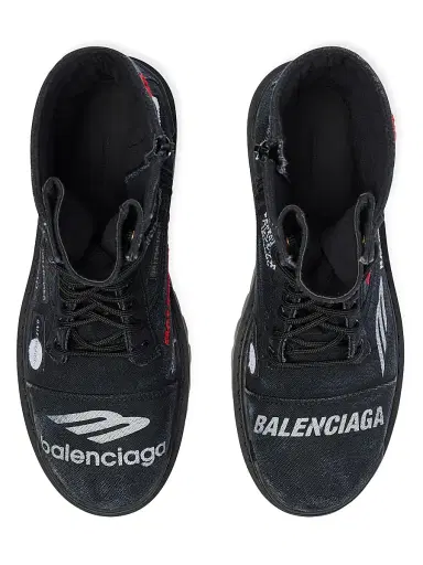 Balenciaga Men's Combat Strike Boots - Black | Thumbnail 6 Balenciaga Men's Combat Strike Boots - Black | Thumbnail 6