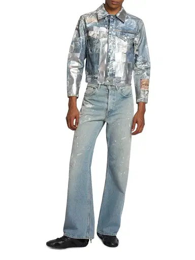Acne Studios Men's Ovice Tlo Tape Denim Jacket | Thumbnail 2 Acne Studios Men's Ovice Tlo Tape Denim Jacket | Thumbnail 2