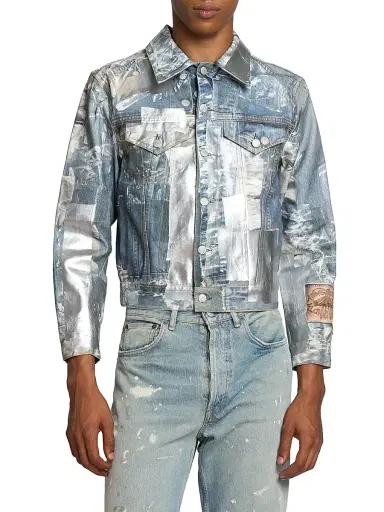 Acne Studios Men's Ovice Tlo Tape Denim Jacket | Thumbnail 3 Acne Studios Men's Ovice Tlo Tape Denim Jacket | Thumbnail 3
