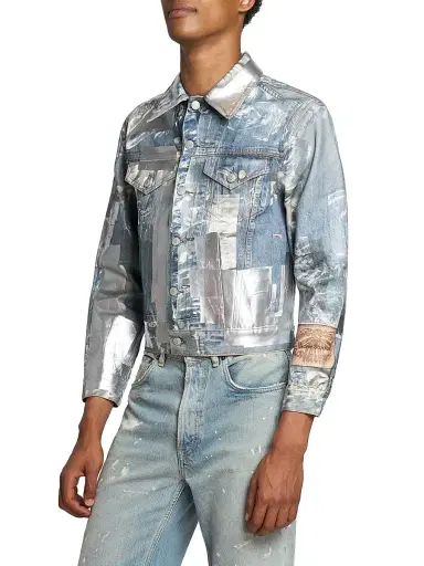 Acne Studios Men's Ovice Tlo Tape Denim Jacket | Thumbnail 4 Acne Studios Men's Ovice Tlo Tape Denim Jacket | Thumbnail 4