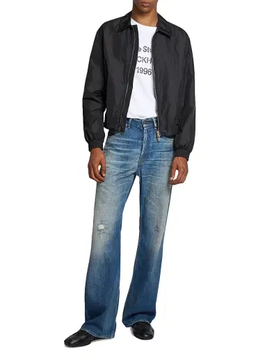 Acne Studios Men's Okot Soft Technical Taffeta Jacket - Black - Size 44 | Thumbnail 2 Acne Studios Men's Okot Soft Technical Taffeta Jacket - Black - Size 44 | Thumbnail 2