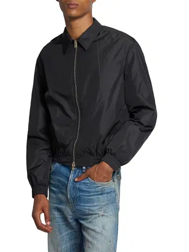 Acne Studios Men's Okot Soft Technical Taffeta Jacket - Black - Size 44 | Thumbnail 4 Acne Studios Men's Okot Soft Technical Taffeta Jacket - Black - Size 44 | Thumbnail 4