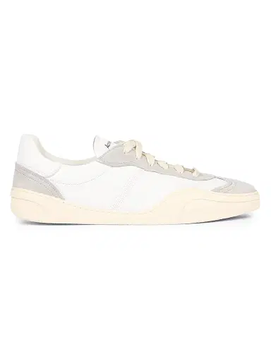 Acne Studios Men's Bars Drago Leather & Suede Low-Top Sneakers - White - Size 13 | Thumbnail 1 Acne Studios Men's Bars Drago Leather & Suede Low-Top Sneakers - White - Size 13 | Thumbnail 1