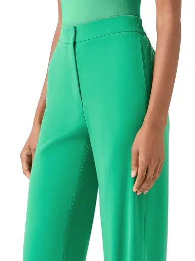 Akris punto Women's Marla Crinkled Satin Pants - Green - Size 2 | Thumbnail 5 Akris punto Women's Marla Crinkled Satin Pants - Green - Size 2 | Thumbnail 5