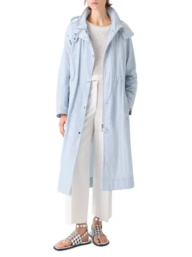 Akris punto Women's Water Repellent Hooded Parka Coat | Thumbnail 3 Akris punto Women's Water Repellent Hooded Parka Coat | Thumbnail 3