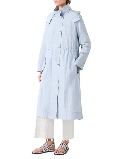 Akris punto Women's Water Repellent Hooded Parka Coat | Thumbnail 4 Akris punto Women's Water Repellent Hooded Parka Coat | Thumbnail 4