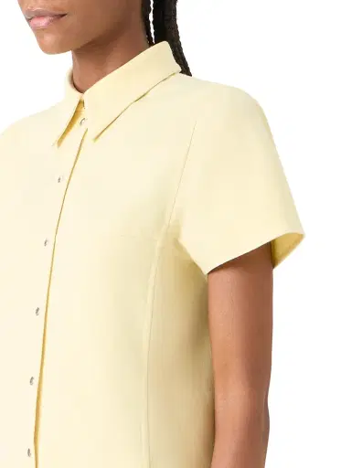 Akris Women's Stretch Cotton-Silk Knee-Length Polo Dress - Sun - Size 6 | Thumbnail 6 Akris Women's Stretch Cotton-Silk Knee-Length Polo Dress - Sun - Size 6 | Thumbnail 6