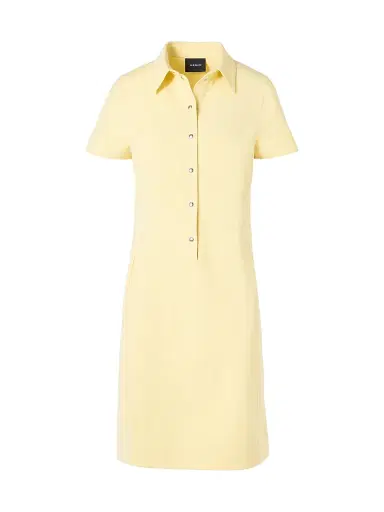 Akris Women's Stretch Cotton-Silk Knee-Length Polo Dress - Sun - Size 6 | Thumbnail 1 Akris Women's Stretch Cotton-Silk Knee-Length Polo Dress - Sun - Size 6 | Thumbnail 1