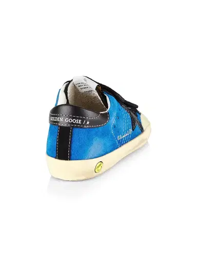 Golden Goose Baby Boy's,Little Boy's & Boy's Penstar Suede And Star Leather Heel Sneakers - Blue Black 1.5 (Child) | Thumbnail 2 Golden Goose Baby Boy's,Little Boy's & Boy's Penstar Suede And Star Leather Heel Sneakers - Blue Black 1.5 (Child) | Thumbnail 2