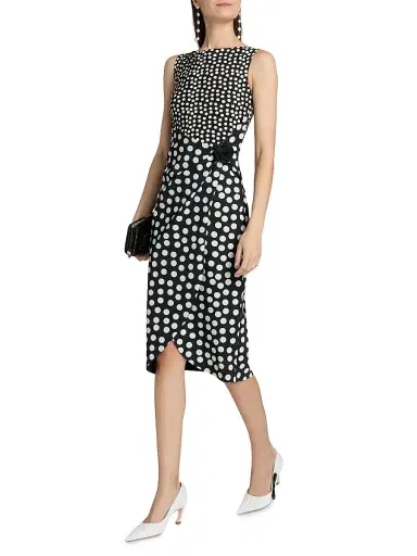 Chiara Boni La Petite Robe Women's Gekan Rose Appliqué Jersey Dress | Thumbnail 2 Chiara Boni La Petite Robe Women's Gekan Rose Appliqué Jersey Dress | Thumbnail 2