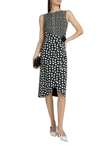 Chiara Boni La Petite Robe Women's Gekan Rose Appliqué Jersey Dress | Thumbnail 3 Chiara Boni La Petite Robe Women's Gekan Rose Appliqué Jersey Dress | Thumbnail 3