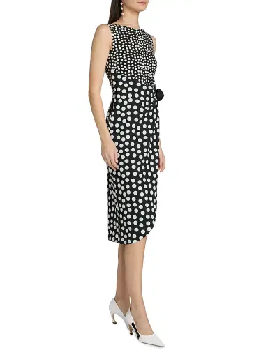Chiara Boni La Petite Robe Women's Gekan Rose Appliqué Jersey Dress | Thumbnail 4 Chiara Boni La Petite Robe Women's Gekan Rose Appliqué Jersey Dress | Thumbnail 4