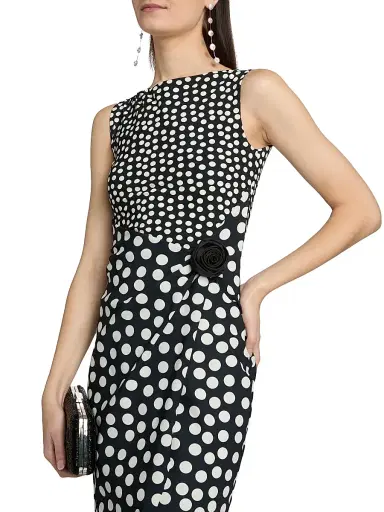 Chiara Boni La Petite Robe Women's Gekan Rose Appliqué Jersey Dress | Thumbnail 6 Chiara Boni La Petite Robe Women's Gekan Rose Appliqué Jersey Dress | Thumbnail 6