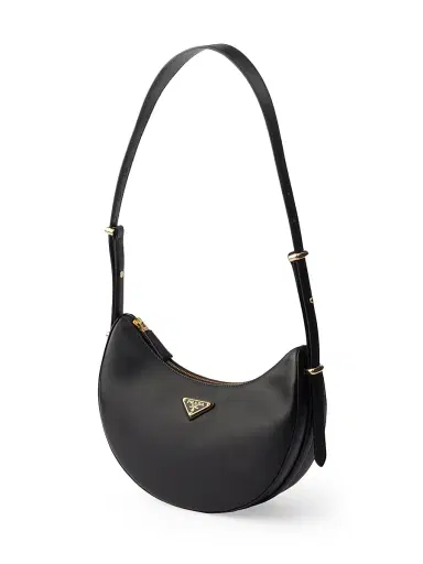Prada Women's Arqué Leather Shoulder Bag - Black | Thumbnail 2 Prada Women's Arqué Leather Shoulder Bag - Black | Thumbnail 2