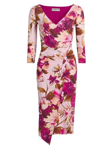 Chiara Boni La Petite Robe Women's Axas Floral Jersey Cocktail Dress | Thumbnail 1 Chiara Boni La Petite Robe Women's Axas Floral Jersey Cocktail Dress | Thumbnail 1