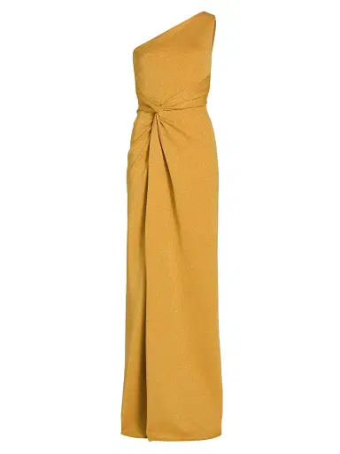 Chiara Boni La Petite Robe Women's Otsu Sugar Twist-Front Jersey One-Shoulder Gown | Thumbnail 1 Chiara Boni La Petite Robe Women's Otsu Sugar Twist-Front Jersey One-Shoulder Gown | Thumbnail 1