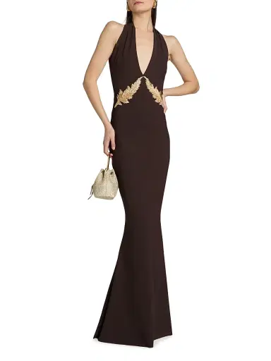 Chiara Boni La Petite Robe Women's Yanar Rc Embellished Mermaid Gown | Thumbnail 2 Chiara Boni La Petite Robe Women's Yanar Rc Embellished Mermaid Gown | Thumbnail 2