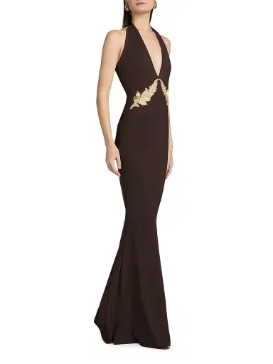 Chiara Boni La Petite Robe Women's Yanar Rc Embellished Mermaid Gown | Thumbnail 4 Chiara Boni La Petite Robe Women's Yanar Rc Embellished Mermaid Gown | Thumbnail 4